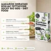 Makaron Shirataki Konjac Fettuccine Suchy BIO 80g – Diet Food