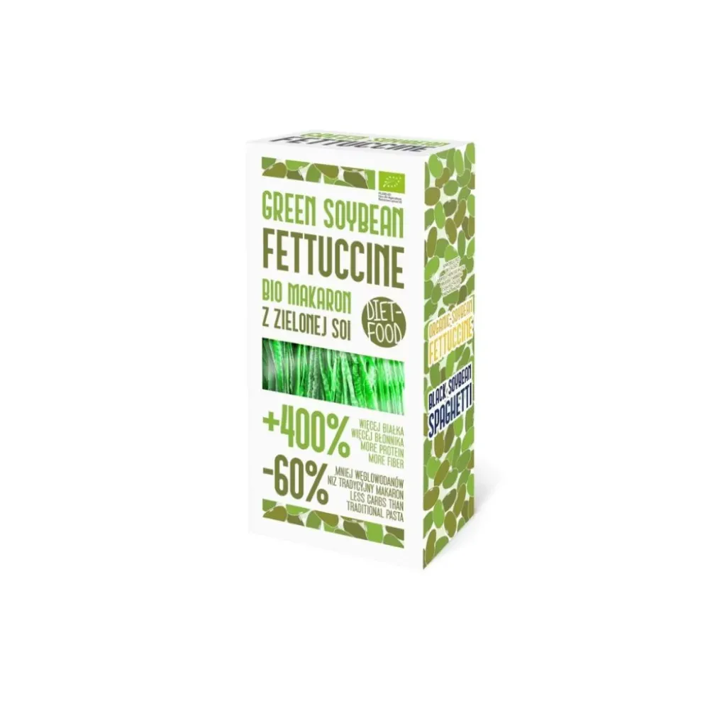 Makaron z Zielonej Soi Fettuccine BIO 200g – Dietfood