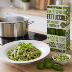 Makaron z Zielonej Soi Fettuccine BIO 200g – Dietfood