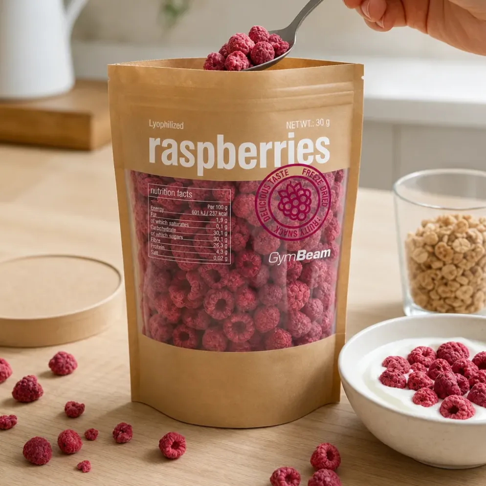 Maliny liofilizowane 30g – GymBeam
