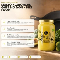 Masło Klarowane GHEE BIO 760g – Diet Food