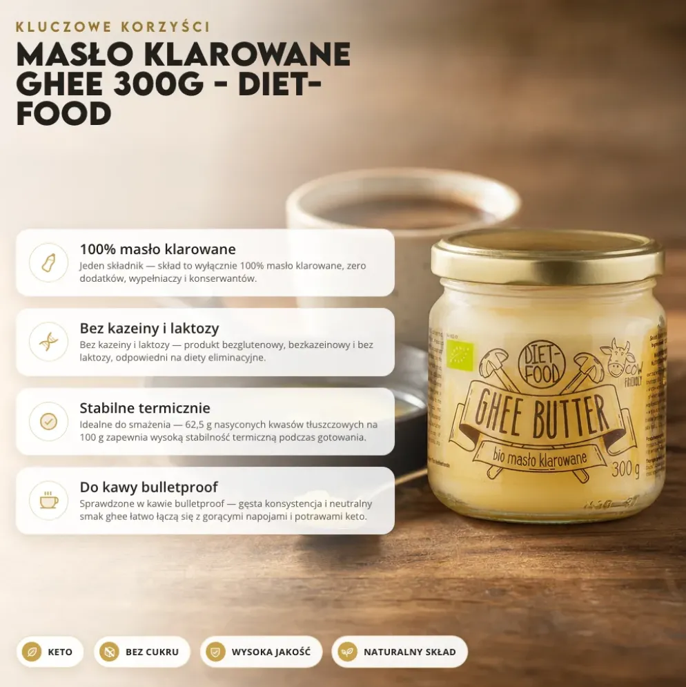 Masło klarowane GHEE 300g – Diet-Food
