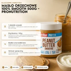 Masło Orzechowe 100% Smooth 500g – Pronutrition
