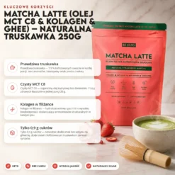 Matcha Latte – Naturalna Truskawka 250g – BeKeto