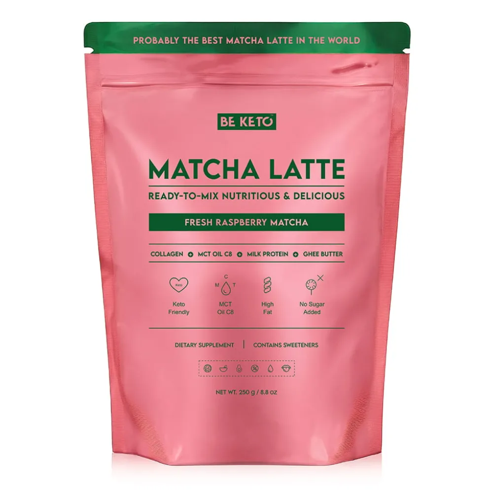Matcha Latte – Świeża Malina 250g – BeKeto