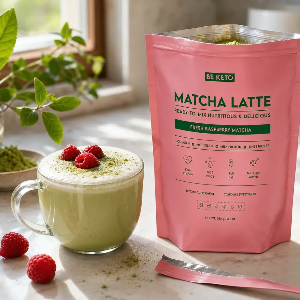 Matcha Latte – Świeża Malina 250g – BeKeto