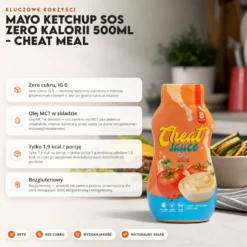 Mayo Ketchup Sos Zero Kalorii 500ml – Cheat Meal