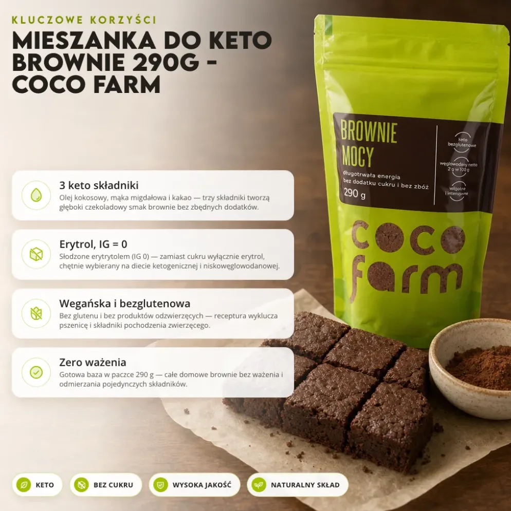 Mieszanka do Keto Brownie 290g – Coco Farm