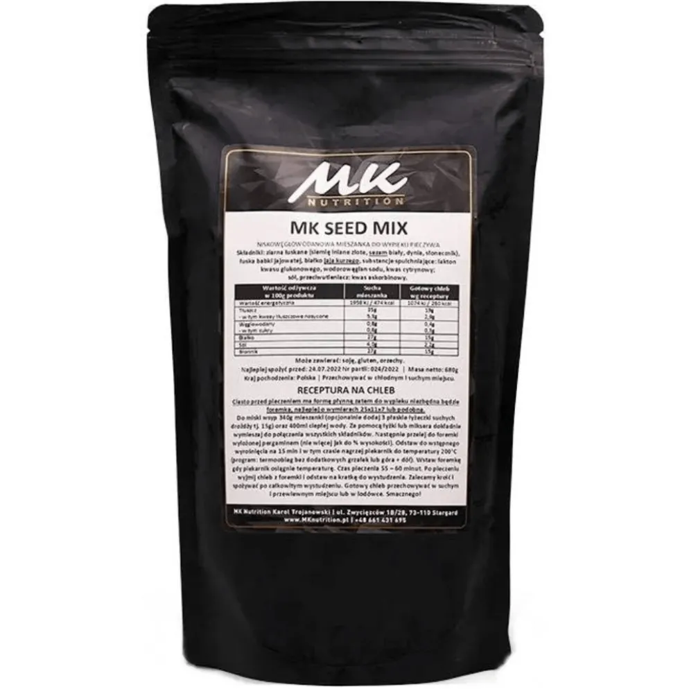Mieszanka do Keto Chleba Wieloziarnistego Seed Mix 680g – MK Nutrition