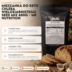Mieszanka do Keto Chleba Wieloziarnistego Seed Mix 680g – MK Nutrition