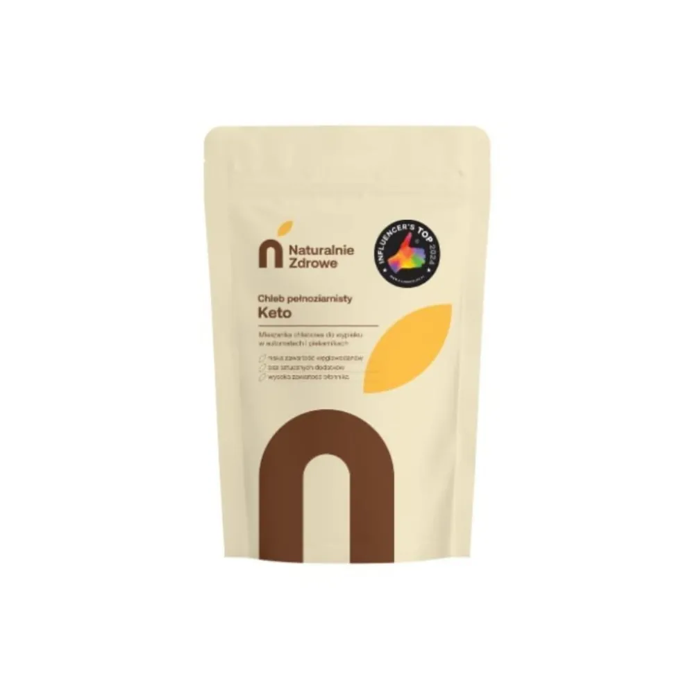 Mieszanka do Wypieku Chleba Keto Pełnoziarnistego 350g – Naturalnie Zdrowe