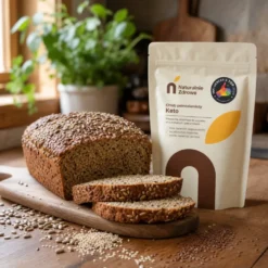 Mieszanka do Wypieku Chleba Keto Pełnoziarnistego 350g – Naturalnie Zdrowe