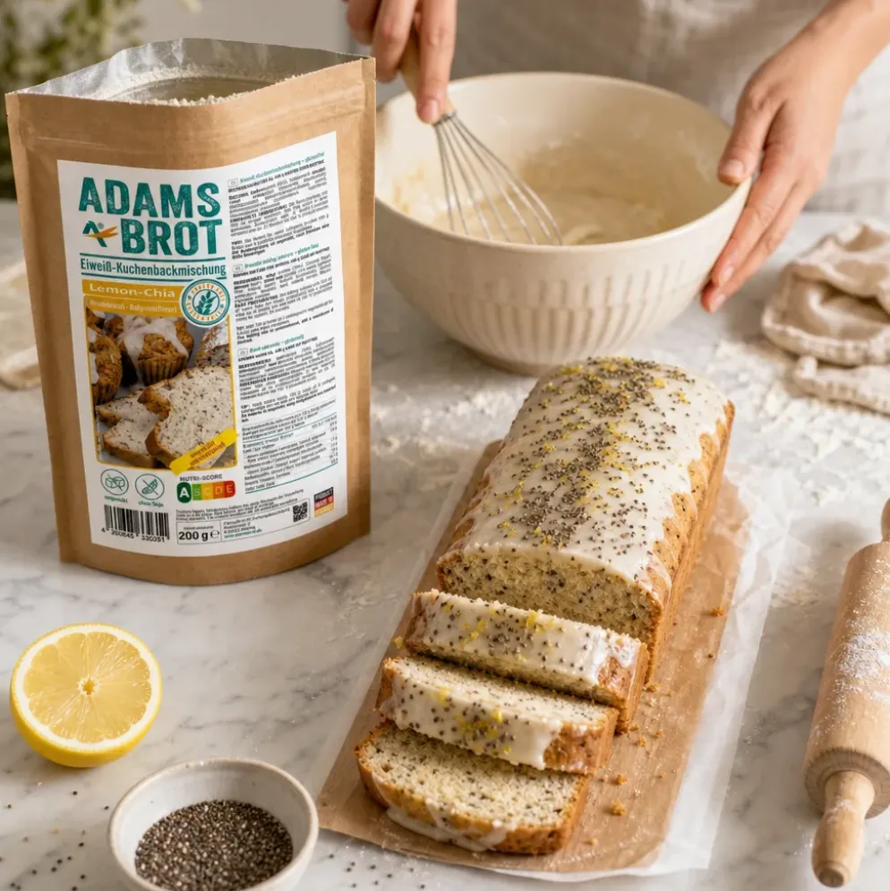 Mieszanka do wypieku ciasta Lemon Chia – Adam’s Brot
