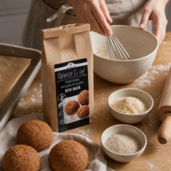 Mieszanka do wypieku keto bułek 310g – Pięć Przemian