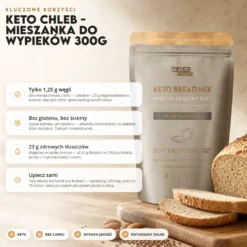 Mieszanka Do Wypieku Keto Chleba 300g – BeKeto