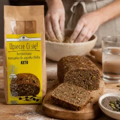 Mieszanka do wypieku keto chleba bezglutenowego 500g – Pięć Przemian