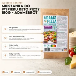 Mieszanka do wypieku keto pizzy 150g – AdamsBrot
