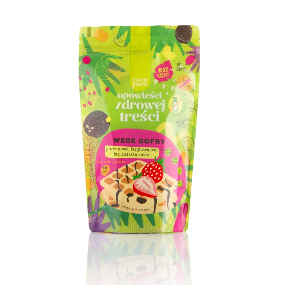 Mieszanka Wege do Przygotowania Keto Gofrów 345g – Coco Farm