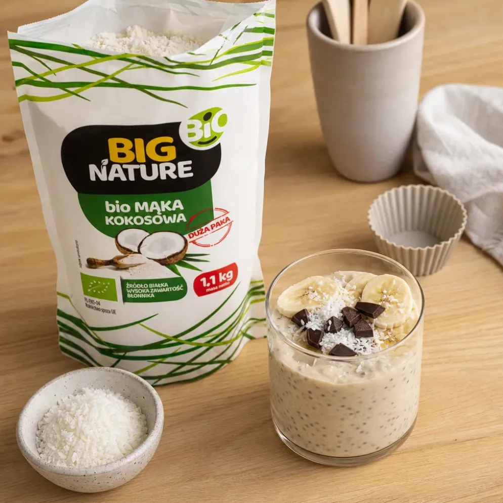 Mąka kokosowa BIO 1100g – Big Nature