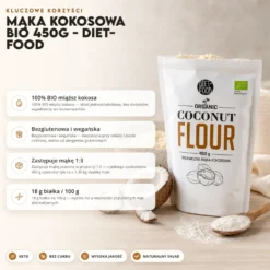 Mąka kokosowa BIO 450g – Diet-Food