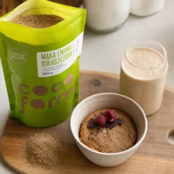 Mąka lniana odtłuszczona 250g – Coco Farm