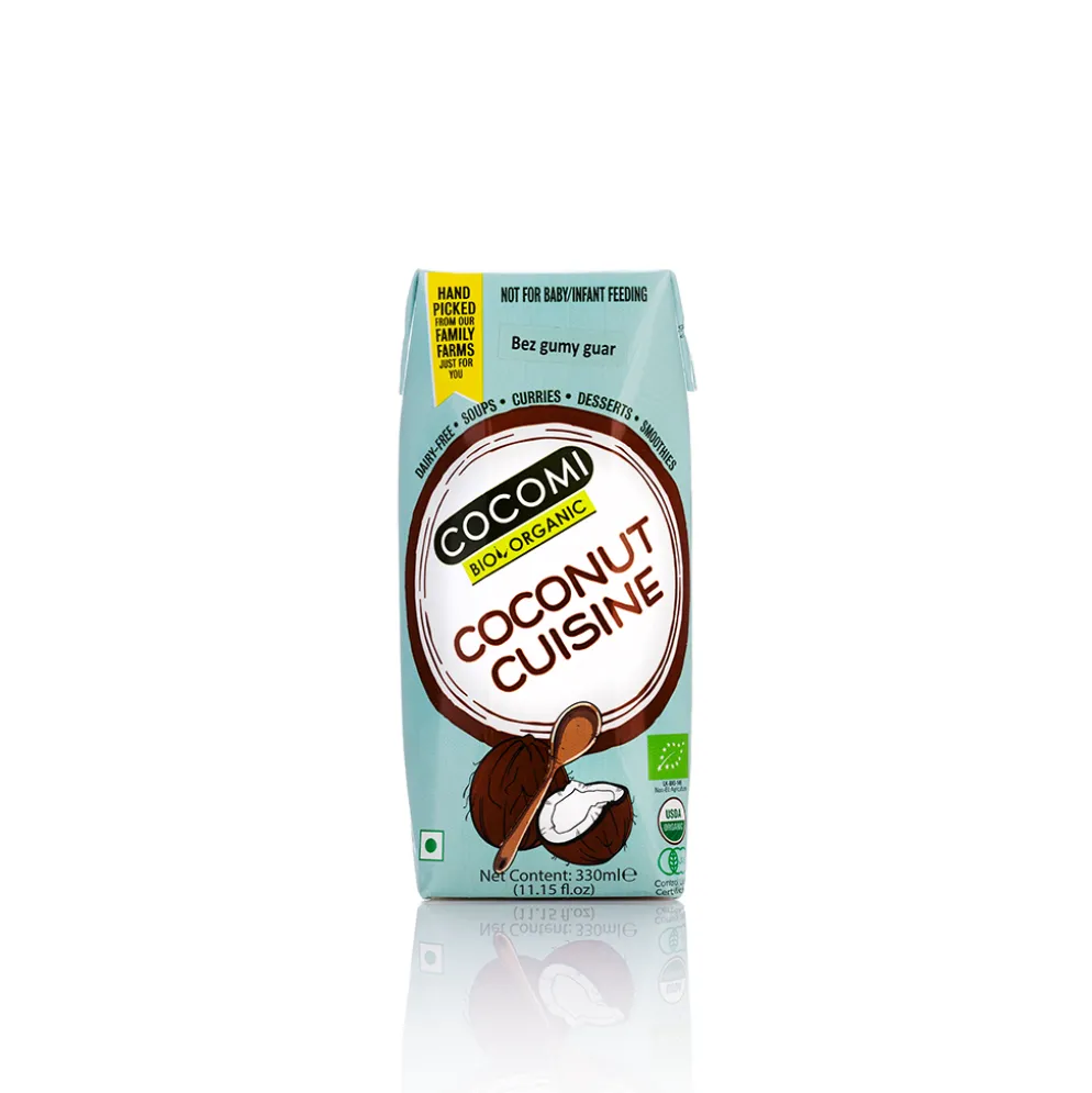 Mleczko Kokosowe BIO Bez Gumy Guar 17% Tłuszczu 330ml – COCOMI