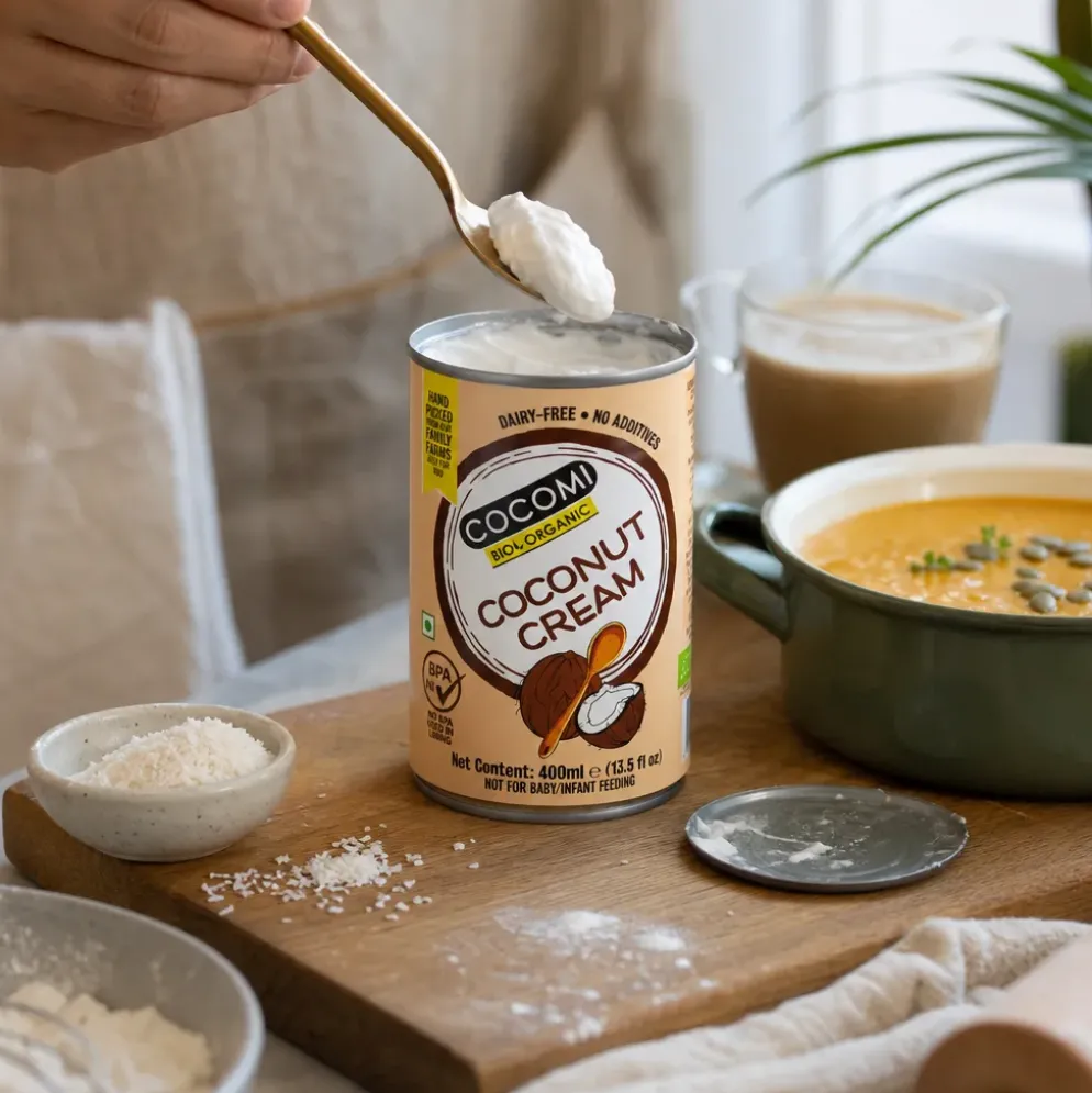 Mleczko kokosowe BIO zagęszczone bez gumy guar 400ml – Cocomi