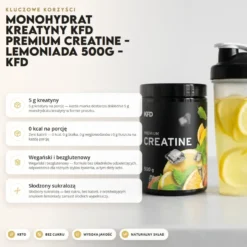 Monohydrat Kreatyny KFD Premium Creatine – Lemoniada 500g – KFD