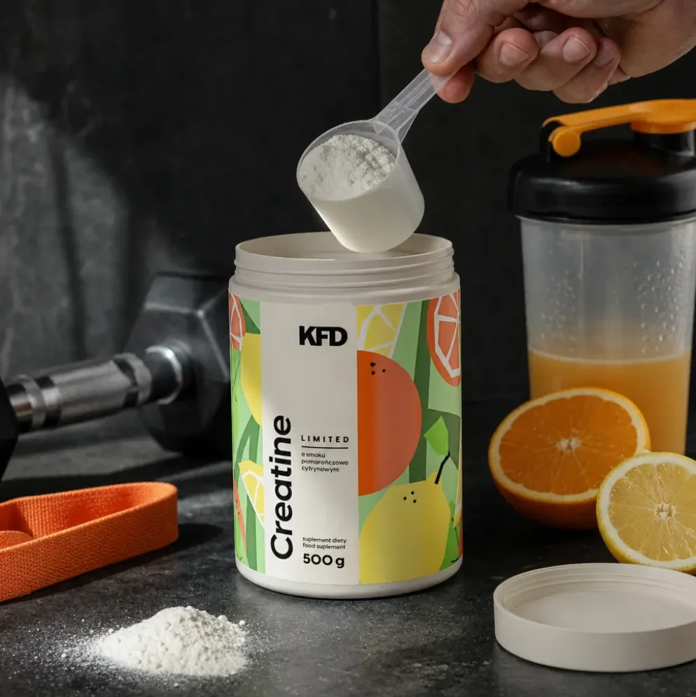 Monohydrat Kreatyny KFD Premium Creatine – Pomarańcza Cytryna 500g – KFD