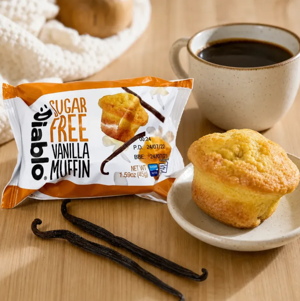 Muffinka bez cukru – Waniliowa 45g – Diablo Sugar Free