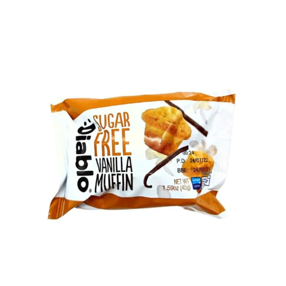 Muffinka bez cukru – Waniliowa 45g – Diablo Sugar Free