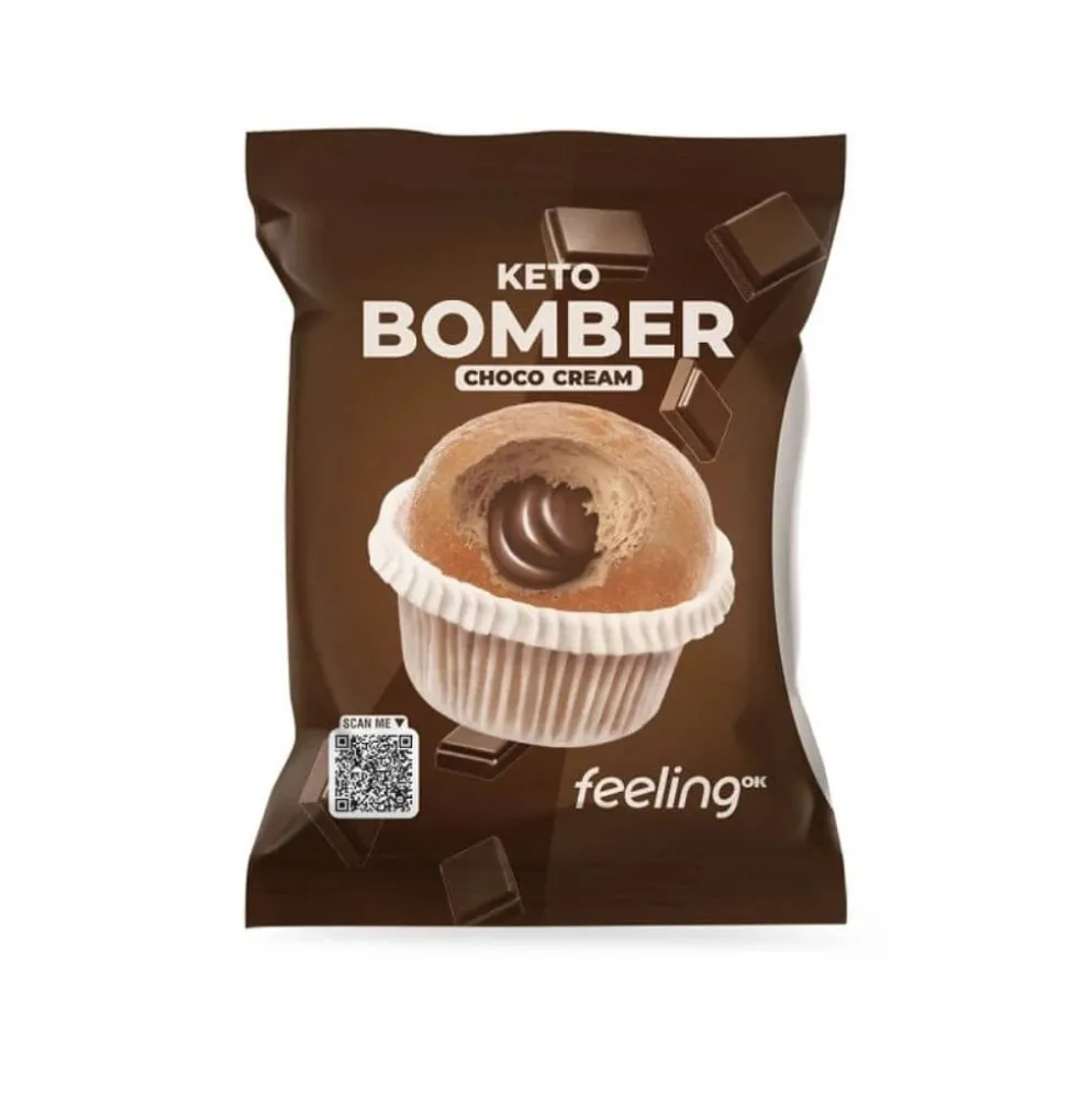 Muffinka Keto z Kremem Czekoladowym 50g – FeelingOk