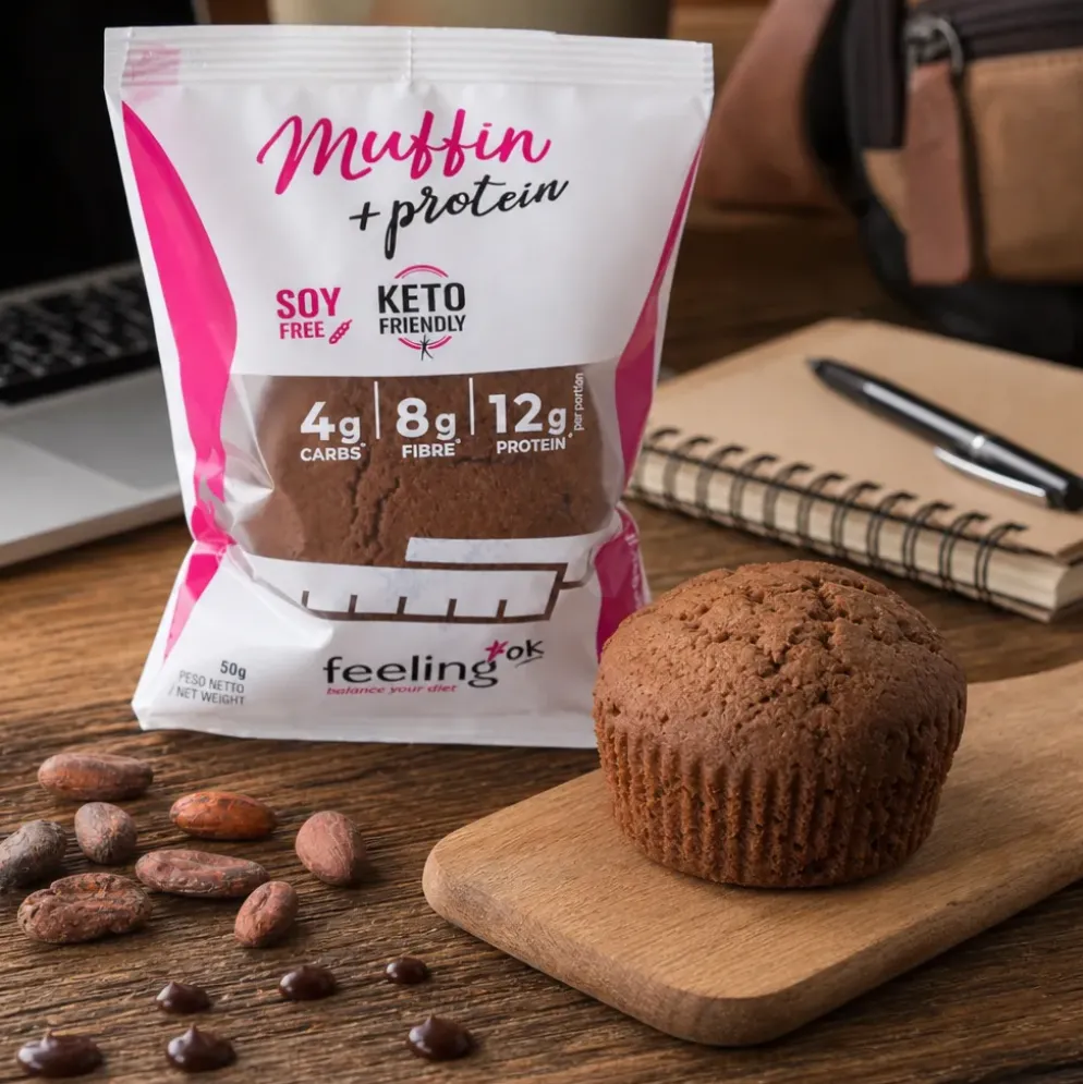 Muffinka Niskowęglowodanowa Czekoladowa 50g – FeelingOK