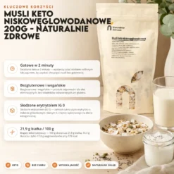 Musli Keto Niskowęglowodanowe 200g – Naturalnie Zdrowe