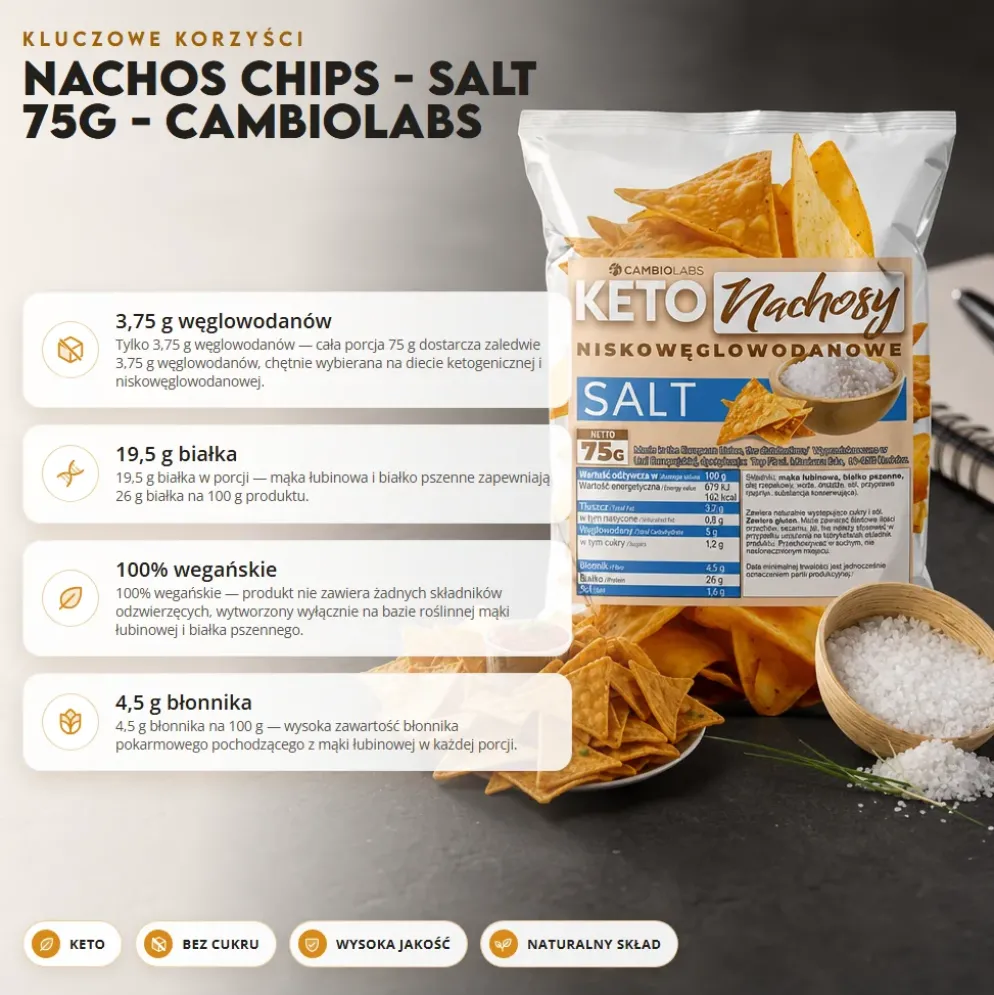 Nachos Chips – Salt 75g – Cambiolabs