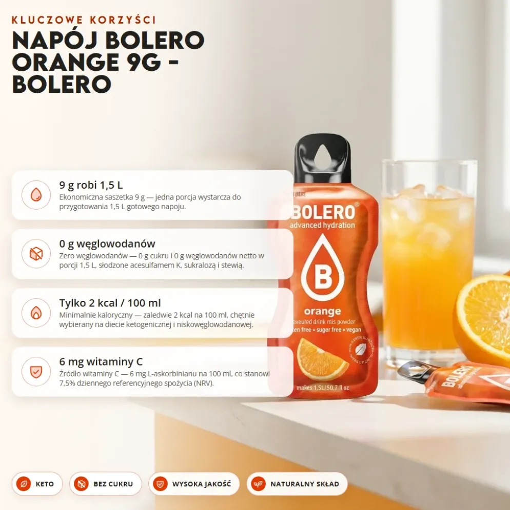 Napój Bolero Orange 9g – Bolero