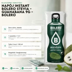 Napój instant Bolero Stevia – Guanabana 9g – Bolero