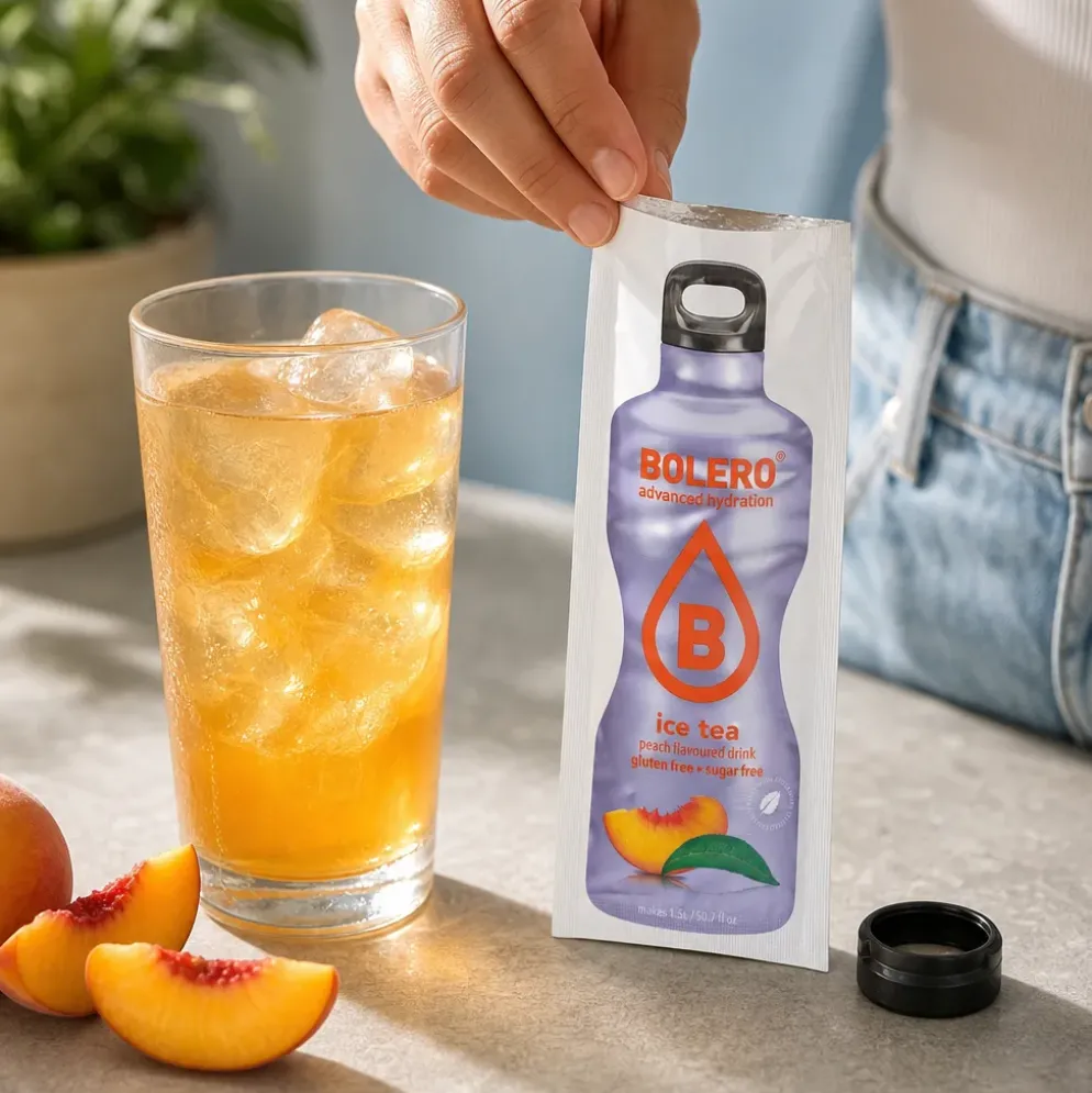 Napój instant Bolero Stevia – Ice Tea Peach 9g – Bolero