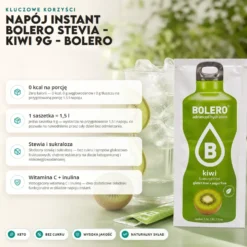 Napój instant Bolero Stevia – Kiwi 9g – Bolero