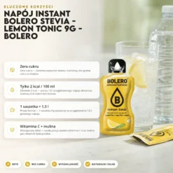 Napój instant Bolero Stevia – Lemon Tonic 9g – Bolero