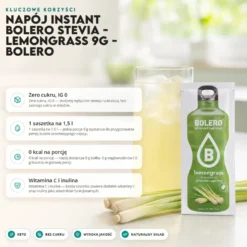 Napój instant Bolero Stevia – Lemongrass 9g – Bolero