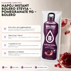 Napój instant Bolero Stevia – Pomegranate 9g – Bolero