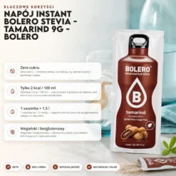 Napój instant Bolero Stevia – Tamarind 9g – Bolero
