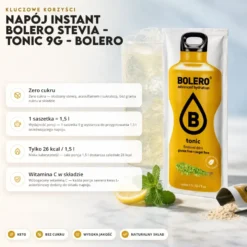 Napój instant Bolero Stevia – Tonic 9g – Bolero