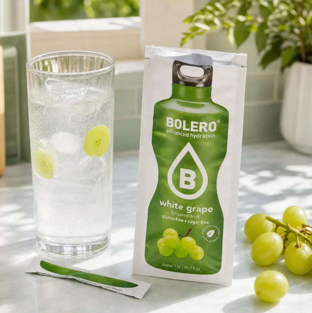 Napój instant Bolero Stevia – White Grape 9g – Bolero