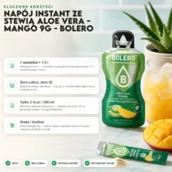 Napój instant ze Stewią Aloe Vera – Mango 9g – Bolero