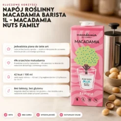 Napój Roślinny Macadamia Barista 1L – Macadamia Nuts Family