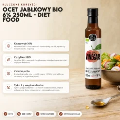 Ocet Jabłkowy BIO 6% 250ml – Diet Food