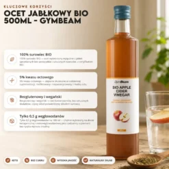 Ocet Jabłkowy BIO 500ml – GymBeam