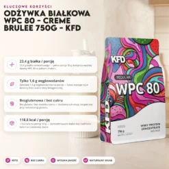 Odżywka Białkowa WPC 80 – Creme Brulee 750g – KFD